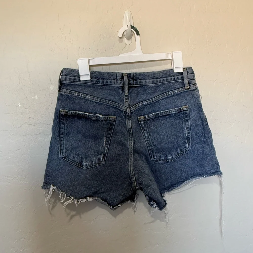 Agolde Blue Jean Shorts - Picture 3 of 3